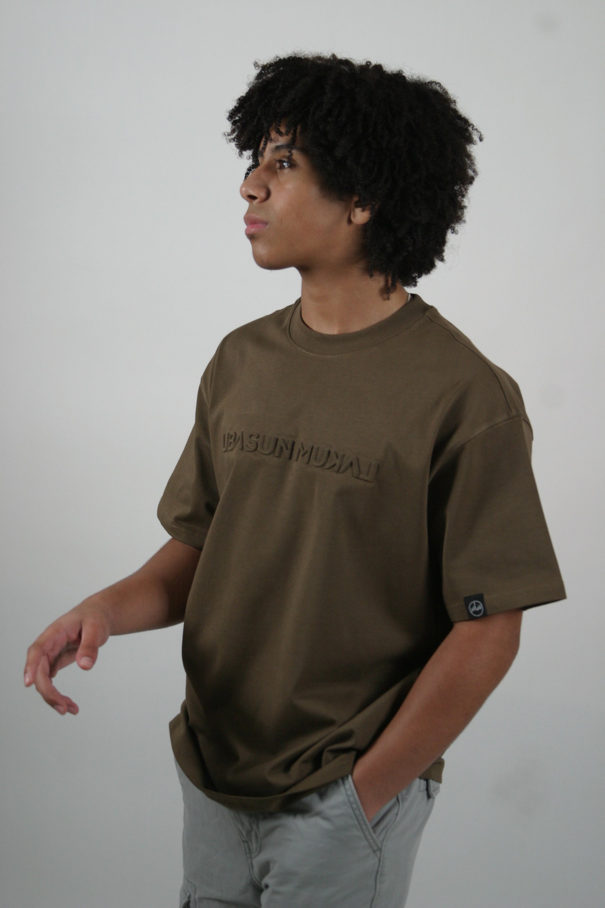 The Mirrored Signature Tee - Brown