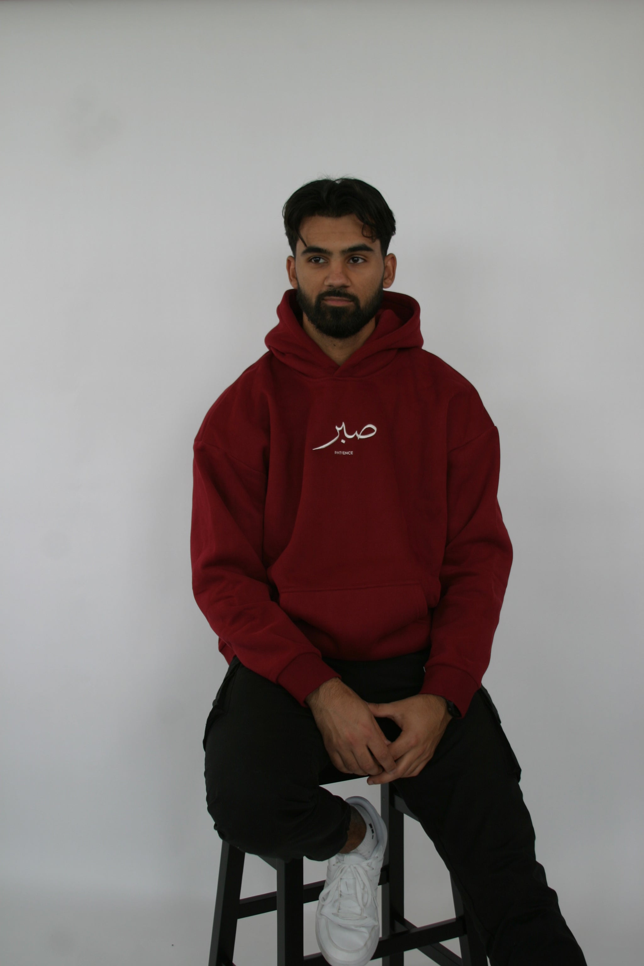 The Patience Hoodie - Burgundy