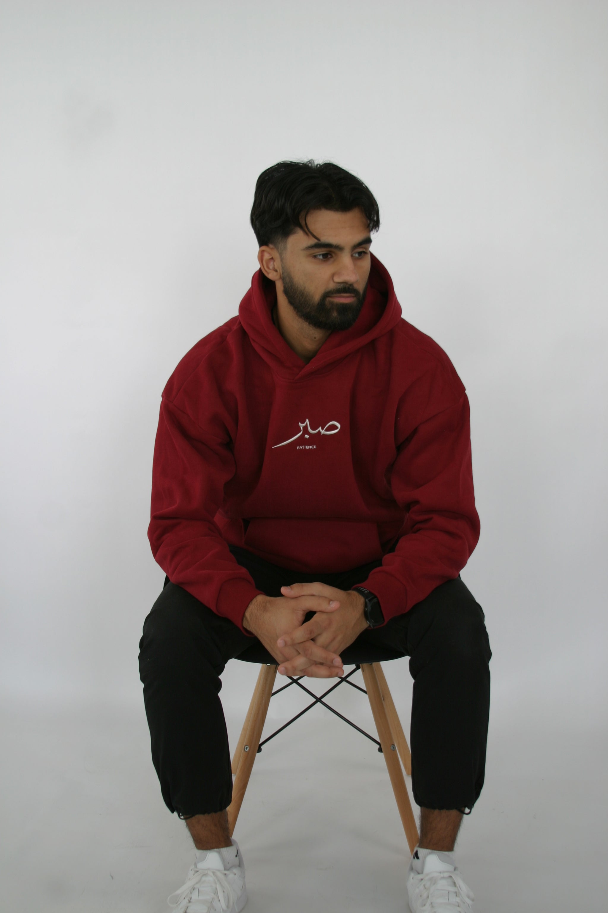 The Patience Hoodie - Burgundy