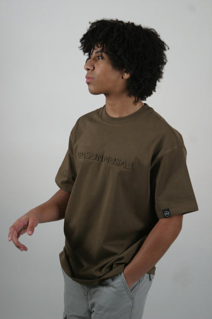 The Mirrored Signature Tee - Brown