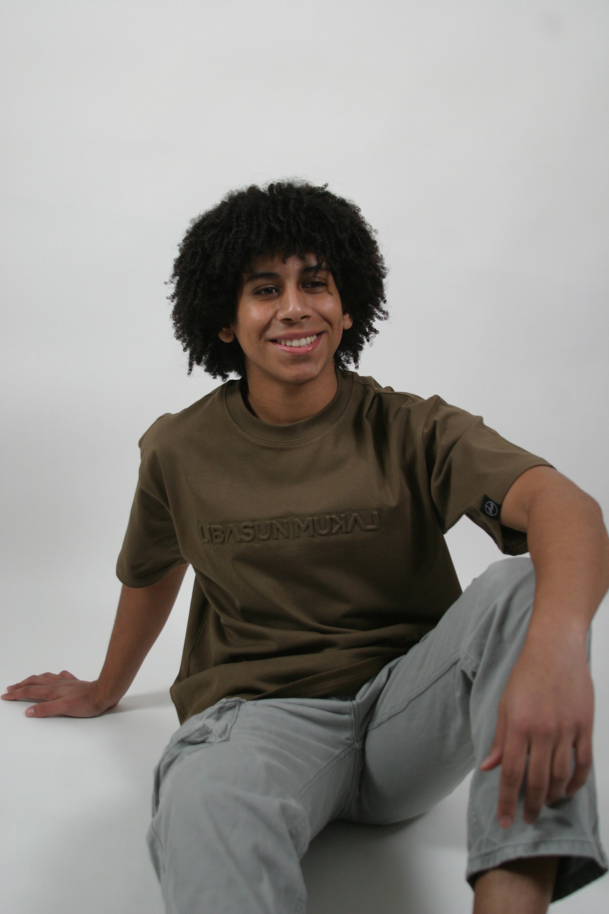 The Mirrored Signature Tee - Brown