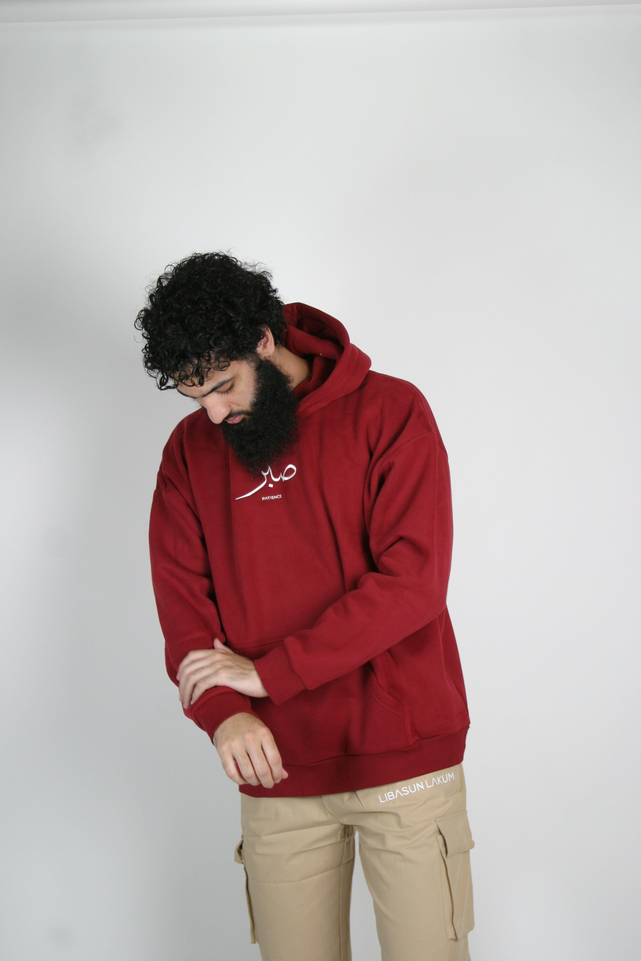 The Patience Hoodie - Burgundy